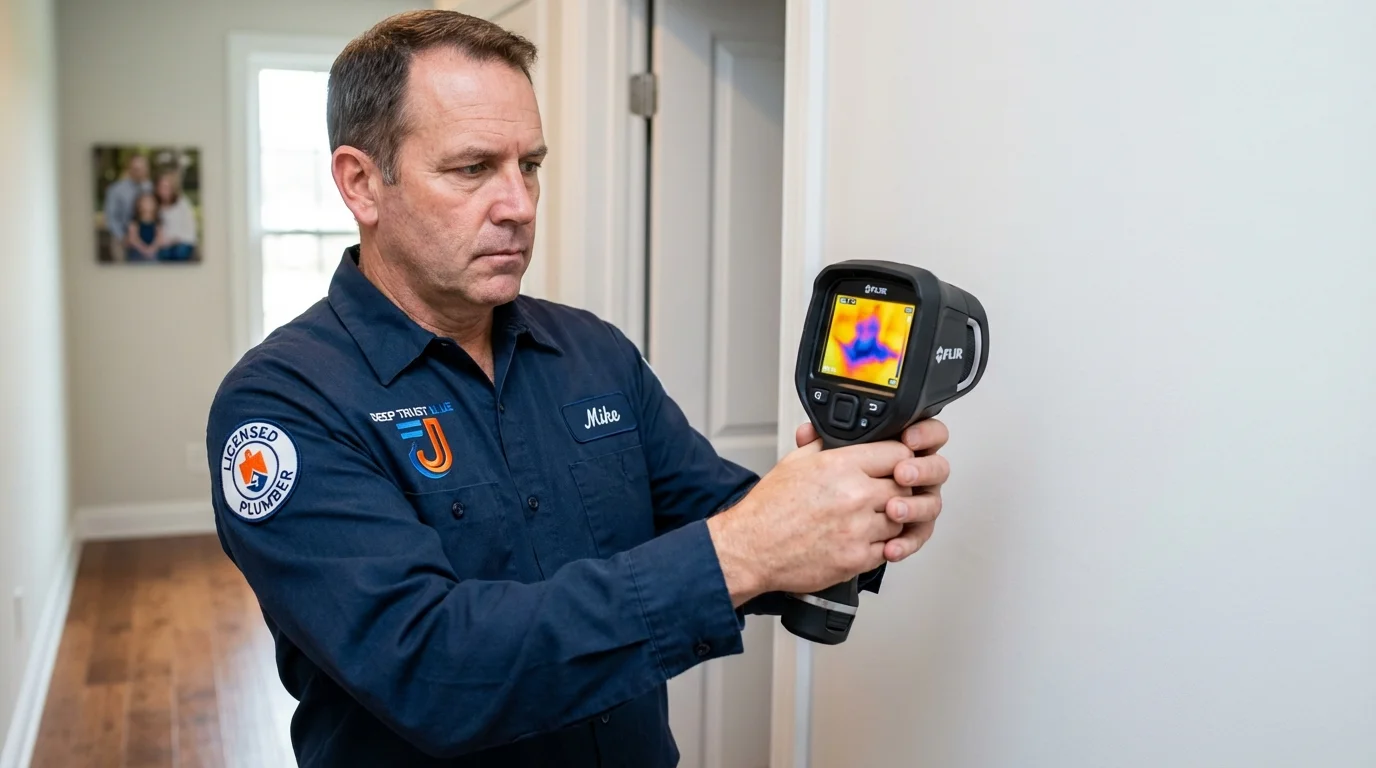 Thermal imaging leak detection by Johns Plumbing LLC in Lake Dallas